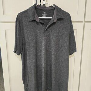 Men's George Shirt Size Large 42-44 Gray Grey collared golf shirt tagless